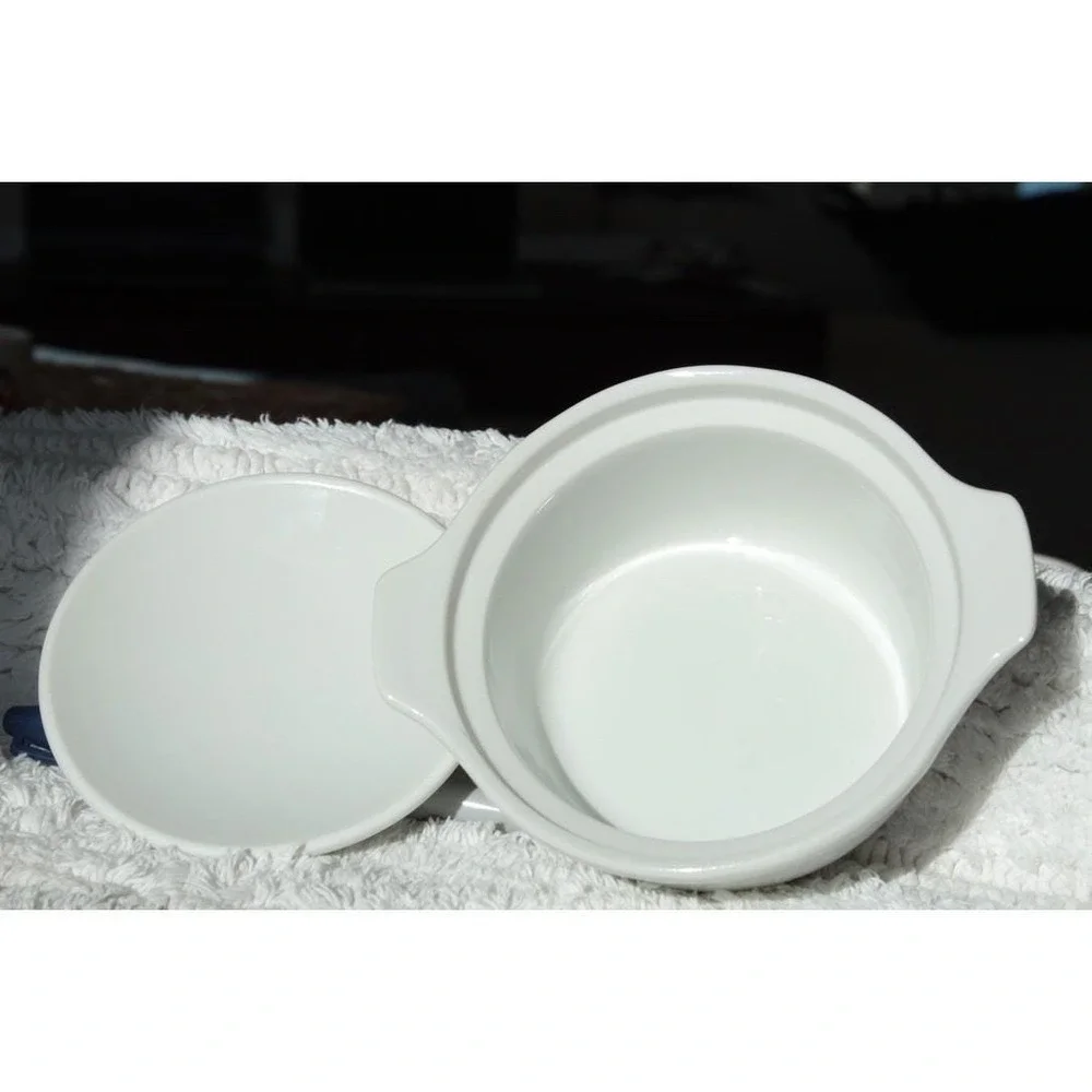 Mikasa‎ Fine China Accent White K1006 Ramekin Bowl with Lid
